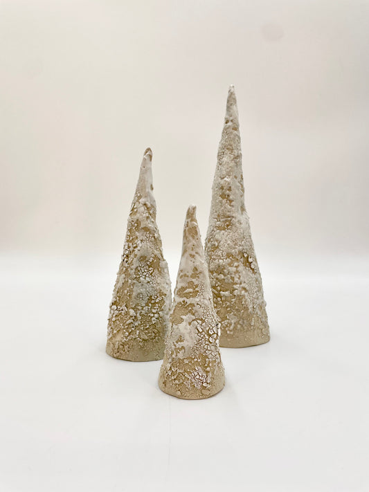 CHRISTMAS TREE TRIO 1 BEIGE