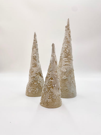 CHRISTMAS TREE TRIO 2 BEIGE